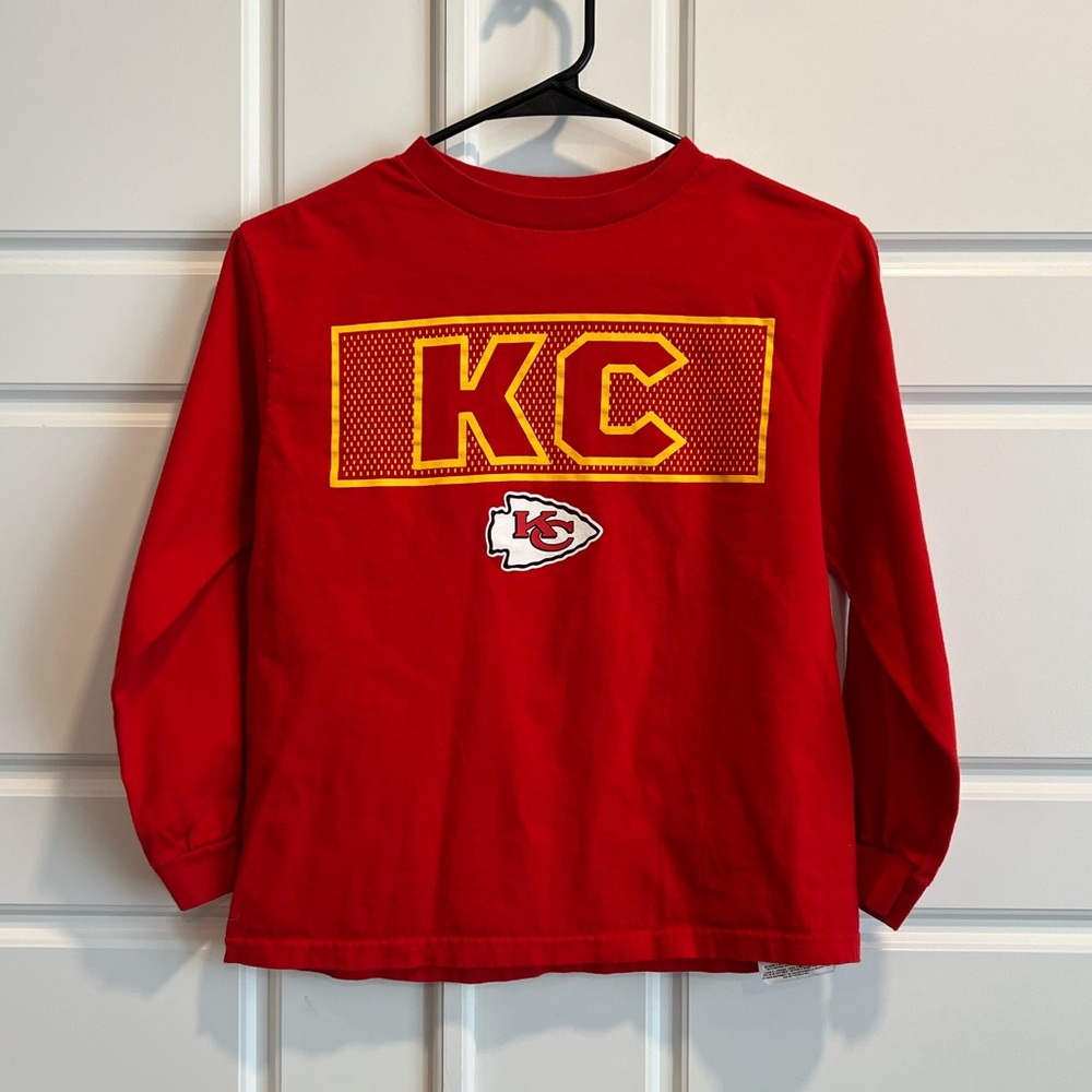 Youth Kansas City Chiefs Long Sleeve Shirt Size Medium